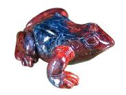 Pietersite Frog Carving