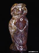 Pietersite Carved Owl, Gemstone, Chatoyant