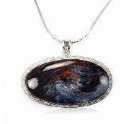 Pietersite Crystal Ball, 925 Sterling Silver